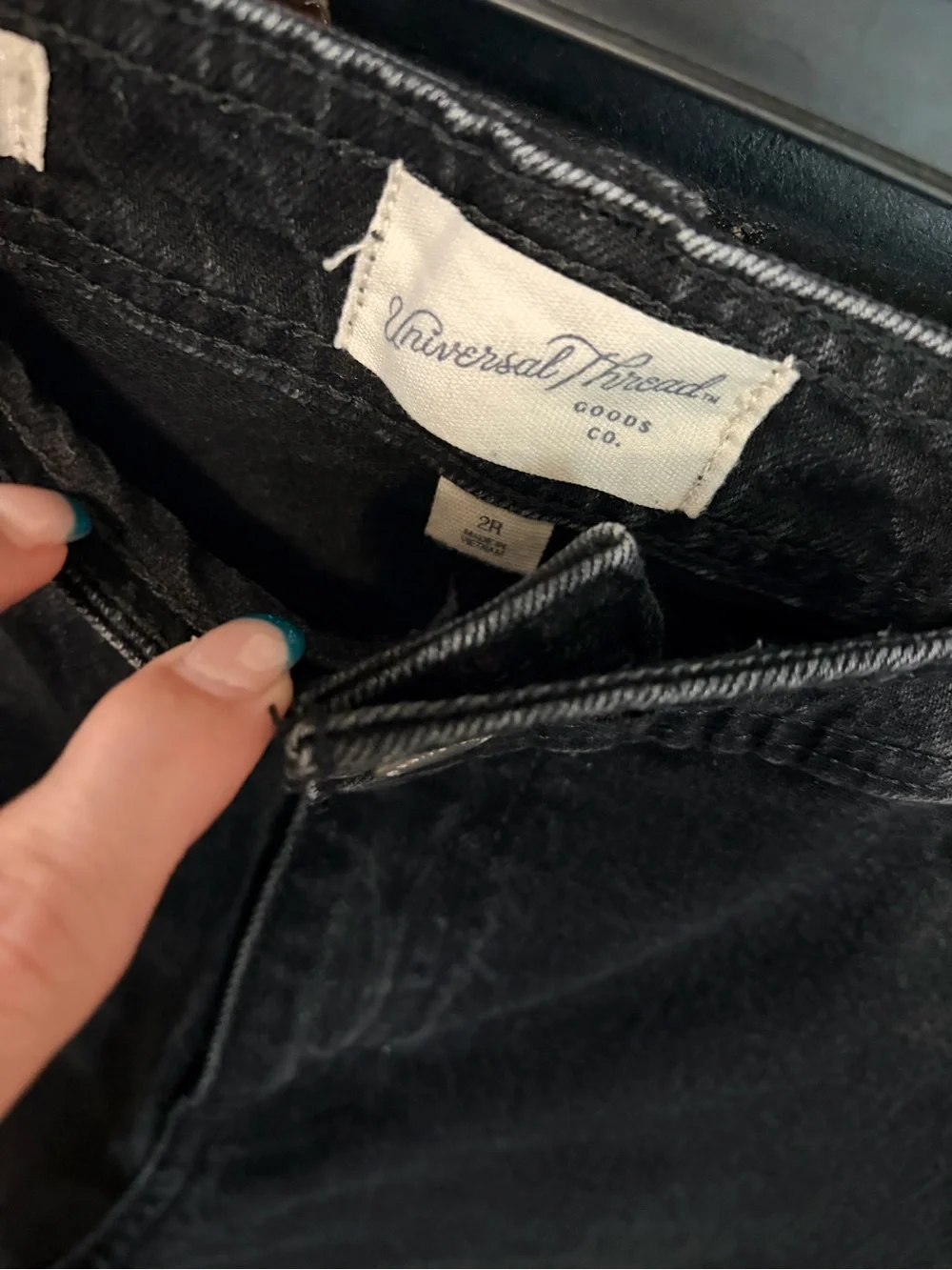 Universal Thread Black Wide-Leg Jeans